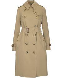 Burberry - "The Kensington" Long Trench Coat - Lyst