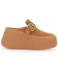 Chloé - Mules Nama Suede Leather - Lyst