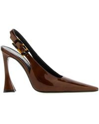 Saint Laurent - 'Dune' Leather Slingback Pumps - Lyst