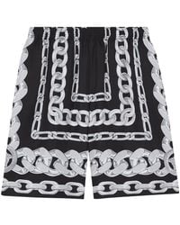Versace - Silk Shorts - Lyst