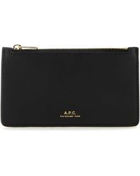 A.P.C. - Leather Willow Card Holder - Lyst