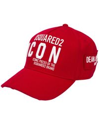 DSquared² Cotton Mens Icon Cap Olive in 