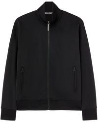 Palm Angels - High Collar Sweatshirt With Zip Front - Lyst