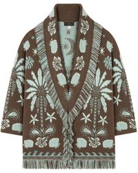 Alanui - Echoes Of The Island Wool And Cotton Cardigan - Lyst