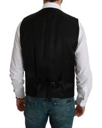 Dolce & Gabbana - Stripes Waistcoat Formal Vest Cotton Silk Clothing - Lyst
