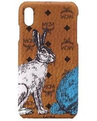 MCM - Cognac Visetos Hide And Seek Bunny Iphone Xs Max Case - Lyst