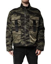 Dolce & Gabbana - Tiger Camo Utility Jacket - Lyst