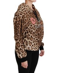 Dolce & Gabbana - Hooded Studded Ayers Leopard Sweater - Lyst