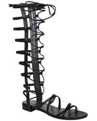 Stuart Weitzman - Sparta Leather Gladiator Boots - Lyst