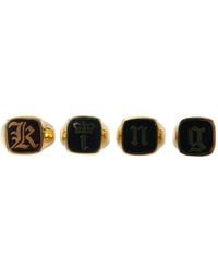 Dolce & Gabbana - Brass King Enamel Set Of 4 Ring - Lyst