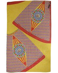 Dolce & Gabbana - Silk Carretto Shawl Stole Scarf - Lyst
