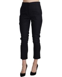 Ermanno Scervino - High Waist Capri Cropped Cotton Pants - Lyst