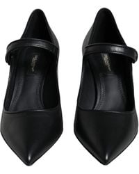 Dolce & Gabbana - Leather Logo Heels Mary Janes Pumps Shoes (Pre-Owned) - Lyst