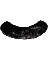 Dolce & Gabbana - Fur Shawl Neck Wrap Cover Collar Scarf - Lyst