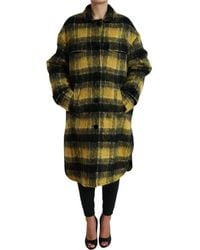 Dolce & Gabbana - Plaid Long Sleeve Casual Coat Jacket - Lyst
