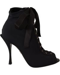 Dolce & Gabbana - Stretch Jersey Booties - Lyst