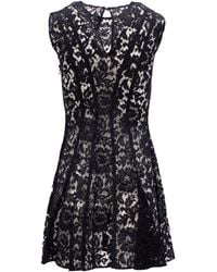 Valentino Garavani - Floral Lace Mini Dress - Lyst