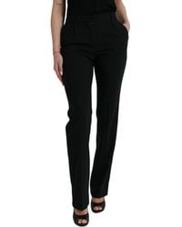 Dolce & Gabbana - Elegant Tapered Wool Trousers - Lyst