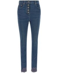 Valentino Garavani - Lamb Fur High-Waisted Jean - Lyst