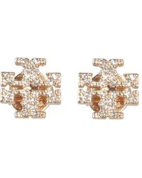 White Tory Burch Roxane Earring in Red - Save 26% Womens Earrings and ear cuffs Tory Burch Earrings and ear cuffs 