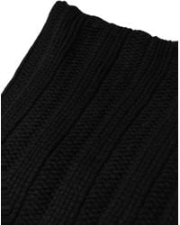 Dolce & Gabbana - Cashmere Ribbed Knit Neck Warmer Scarf - Lyst