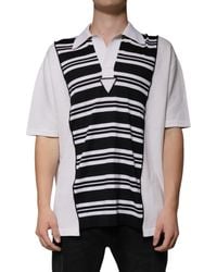 Dolce & Gabbana - Striped Polo Shirt Short Sleeves - Lyst