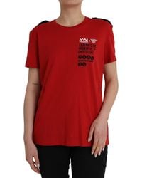 Dolce & Gabbana - Cotton Graphic Print Crew Neck T-Shirt - Lyst
