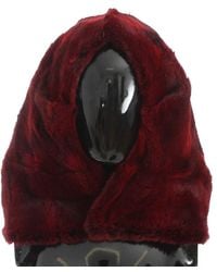 Dolce & Gabbana - Hamster Fur Crochet Hood Scarf Hat - Lyst