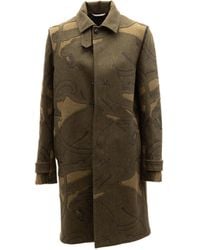 Valentino Garavani - With Patterns Wool Coat - Lyst