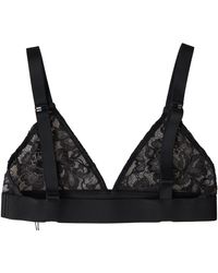 Dolce & Gabbana - Floral Lace Nylon Stretch Bra Underwear - Lyst