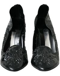Dolce & Gabbana - Crystal Cinderella Heels Pumps Shoes - Lyst