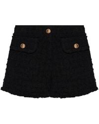 Versace - Tweed Shorts - Lyst