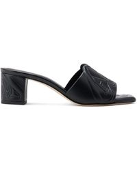 McQueen - Seal Heeled Sandals - Lyst