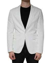 Dondup - Single Breasted One Button Dress Formal Blazer - Lyst
