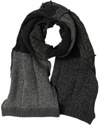 Dolce & Gabbana - Patchwork Wool Knit Shawl Scarf - Lyst