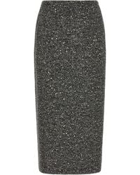 Valentino Garavani - Virgin Wool Midi Skirt - Lyst