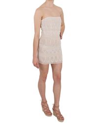 John Richmond - Beaded Silk Short Mini Gown Dress - Lyst