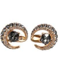 Dolce & Gabbana - Brass Crystal Luna Cufflink - Lyst