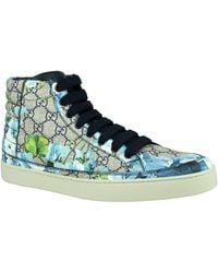 Gucci - Bloom Print Supreme Gg Canvas Hi Top Sneaker Shoes - Lyst