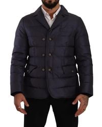 Dolce & Gabbana - Silk Goat Coat Blouson Winter Jacket - Lyst