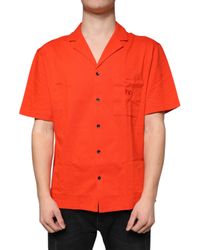Dolce & Gabbana - Cotton Button Down Casual Polo Shirt - Lyst