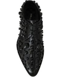 Dolce & Gabbana - Elegant Dress Shoes With Crystals - Lyst