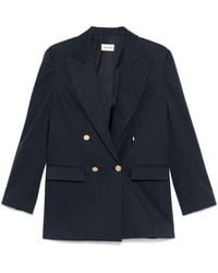 P.A.R.O.S.H. - Crew Cotton Blend Blazer Jacket - Lyst
