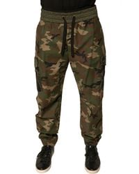 Dolce & Gabbana - Camouflage Cargo Pants Joggers - Lyst