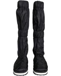 Dolce & Gabbana - Quilted High Top Boots Sneakers Shoes - Lyst