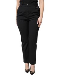 Dolce & Gabbana - Polyester High Waist Dress Pants - Lyst
