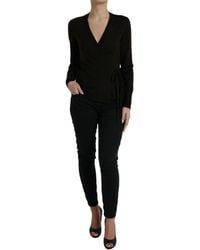Dolce & Gabbana - Wool V-Neck Crossed Cardigan Sweater - Lyst