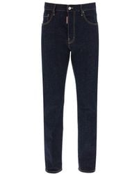 DSquared² - Straight-Leg Cotton Denim Jeans With Logo Detail - Lyst
