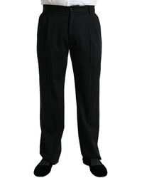 Dolce & Gabbana - Wool Formal Straight Fit Dress Pants - Lyst