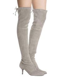 Stuart Weitzman - Solid Tiemodel Suede Over-The-Knee Boot (Us) - Lyst